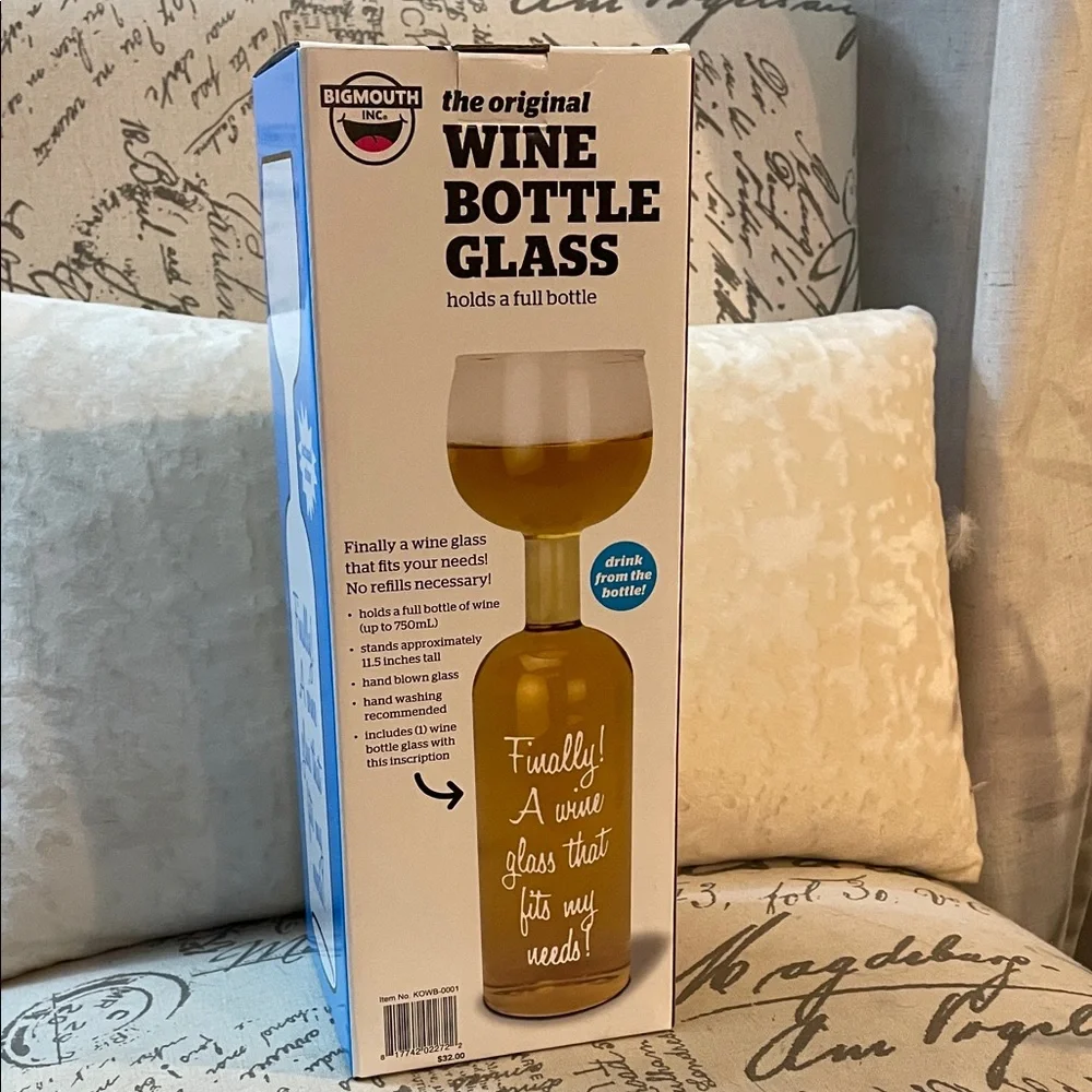 BigMouth Inc. Wine Bottle Glass - NIB - Picture 2 of 12